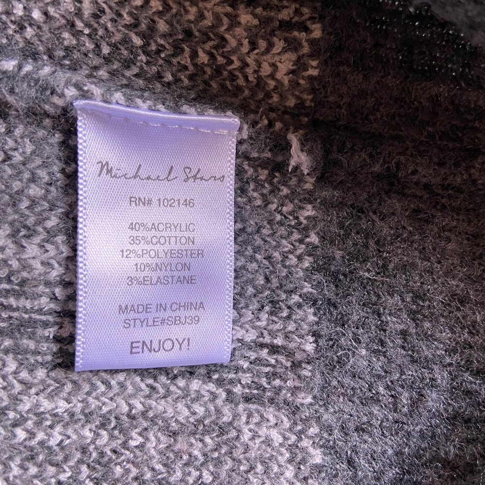 💜MICHAEL STARS patterned sweater - Picture 4 of 6